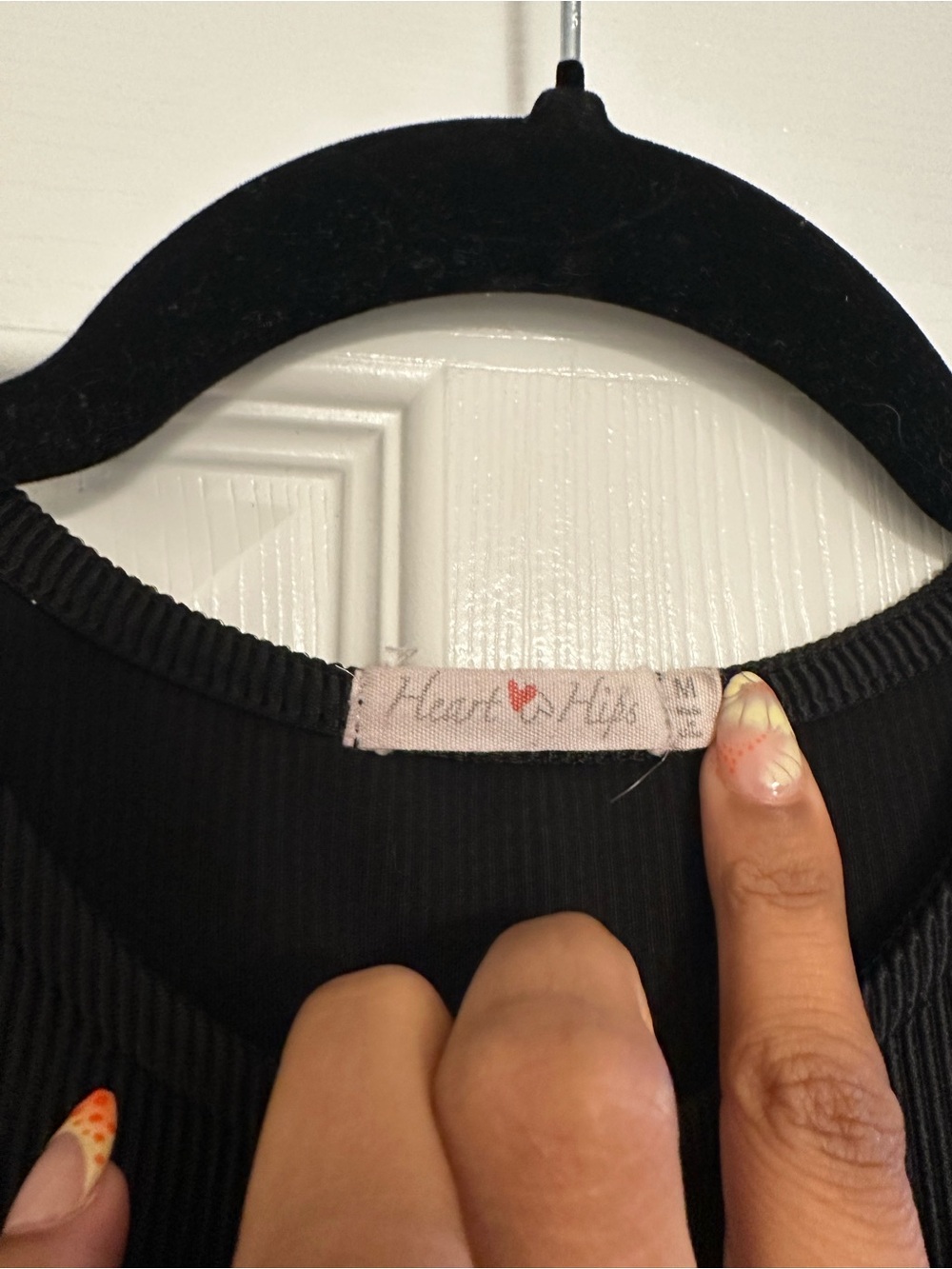 Heart Hips Black Ribbed Sleeveless Midi Dress - Picture 3 of 4
